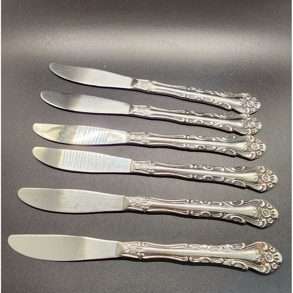 Kimco KIO12 Stainless Steel Japan Solid Dinner Knife Set of (6)  8 3/4" Long